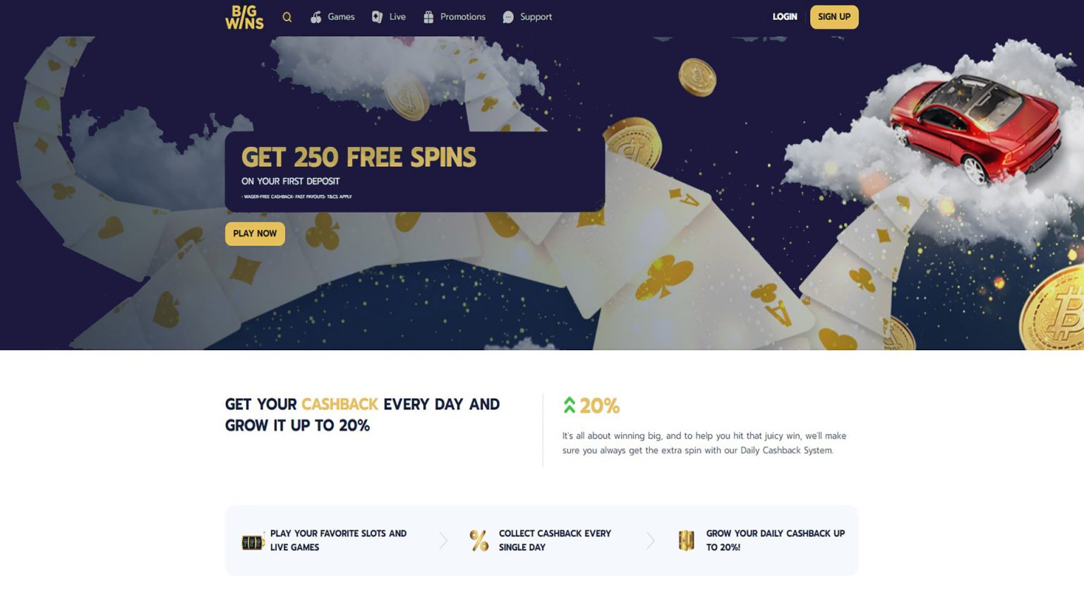 Big Wins Online Casino Login